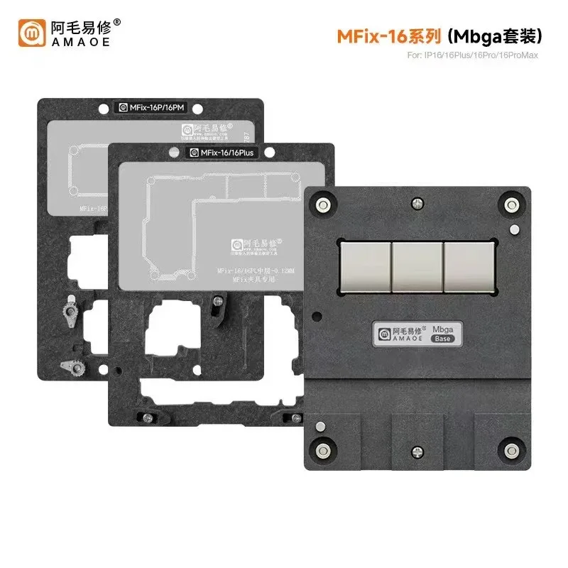 Amaoe Mfix-16/16Plus/16Pro/16Pro Max Mainboard Fixing Repair/Mid-layer Tinning Platform for CPU&Hard Disk Fixing Removing Glu