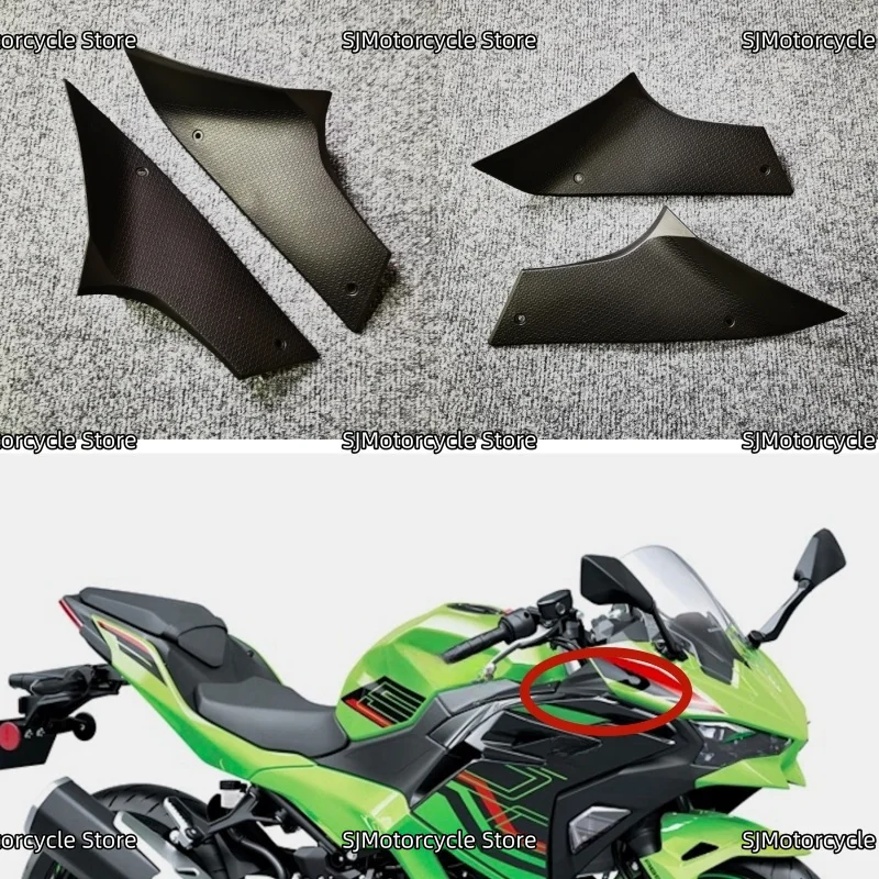 

Боковая панель мотоцикла, верхняя передняя крышка воздухозаборника, обтекатель, подходит для Kawasaki Ninja 500 Ninja 500 2024-2025