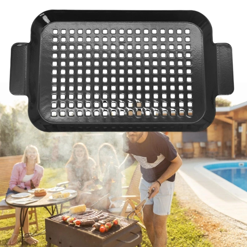 

2pc Multipurpose Enamel Pans For Fish Vegetables And On Campings Stove