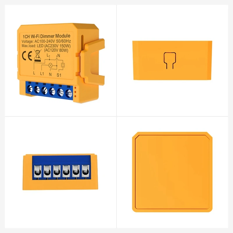 Модуль умного диммера Tuya Wi-Fi, 2-бандовый диммер, модуль выключателя света, приложение, дистанционное управление, работает с Alexa Google Home, прочный