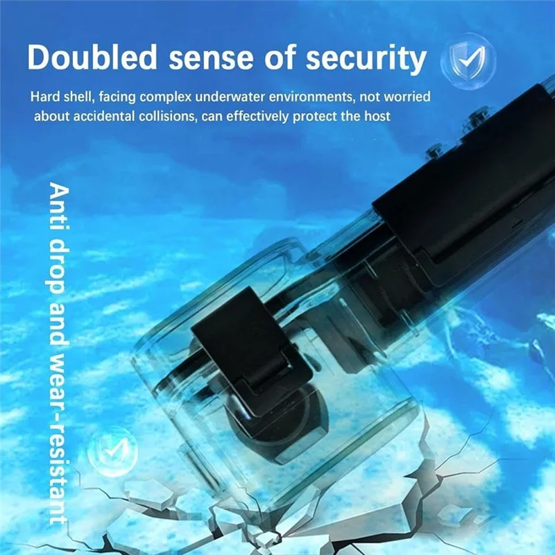 Чехол для дайвинга HFES для экшн-камеры DJI OSMO Pocket 3, защитный корпус для дайвинга, замена подводной фотографии 45 м