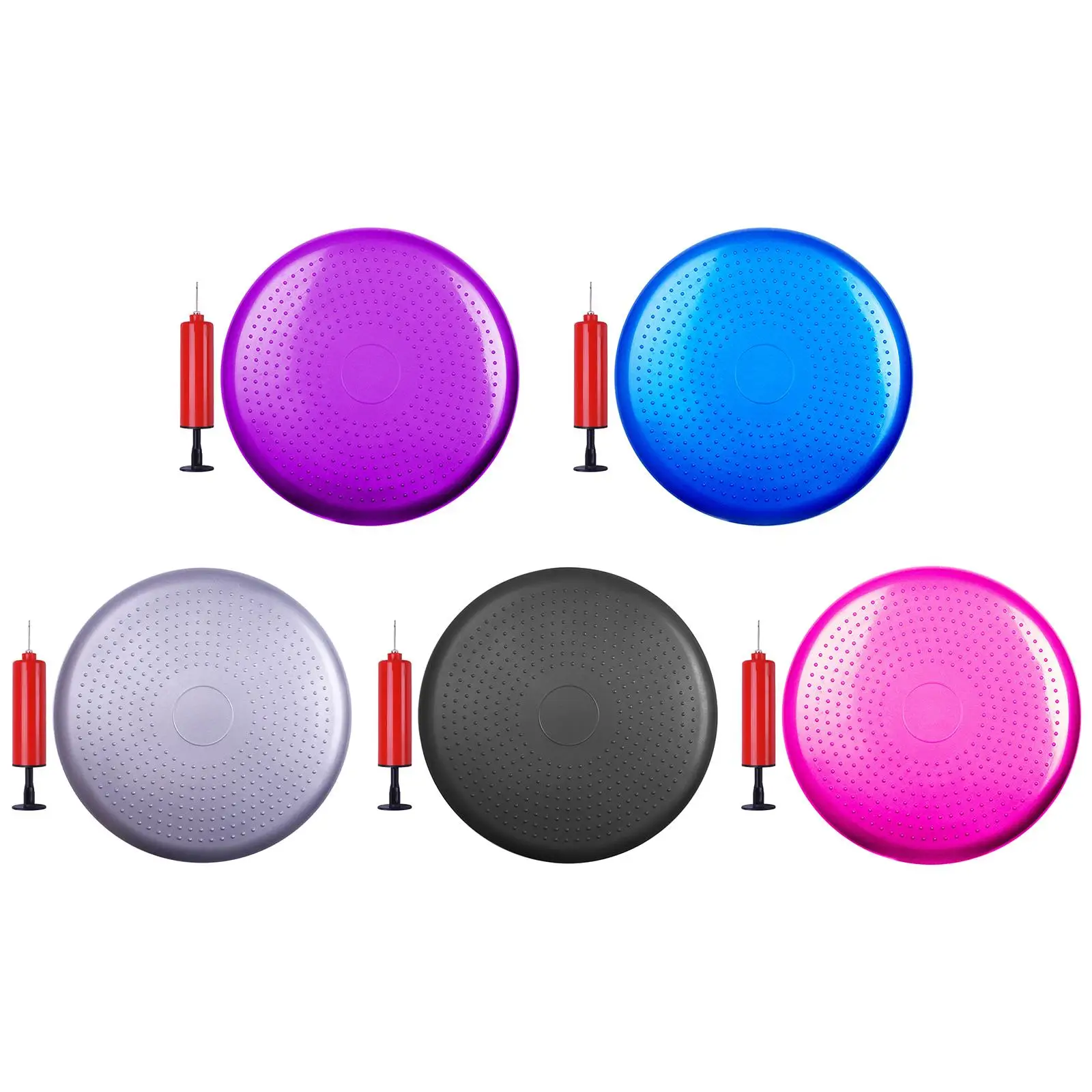 Yoga Balance Ball Gym Inflatable Stability Wobble Training Balanced Cushion Fitness Massage Pad Mat Disc Cushion