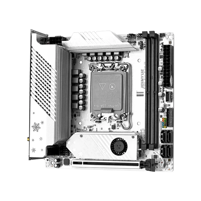 Материнская плата JGINYUE B760i, LGA 1700, поддержка Intel Core, 12th, 13th DDR5, оперативная память, новейшая мини-Itx B760i-Snow Dream D5