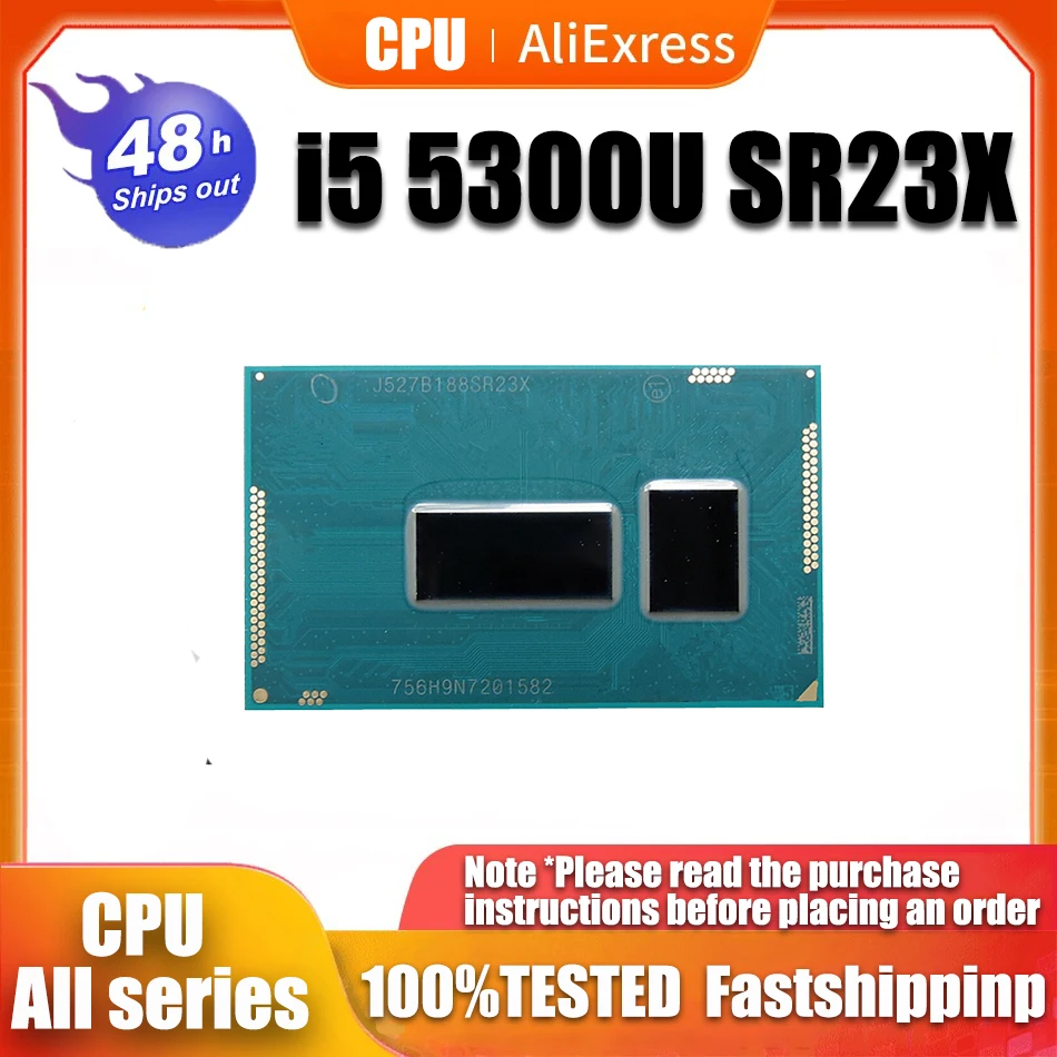 100% brand new and original CPU I5-5300U SR23X I5 5300U SR23X BGA chips with balls