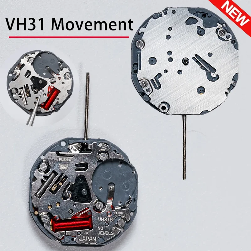 New TMI VH31 Movement Sweep Second 3 Hands Japan Quartz Movement Tmi Time Module Movement Vh31b 110 ½ Ligne Quartz Movement
