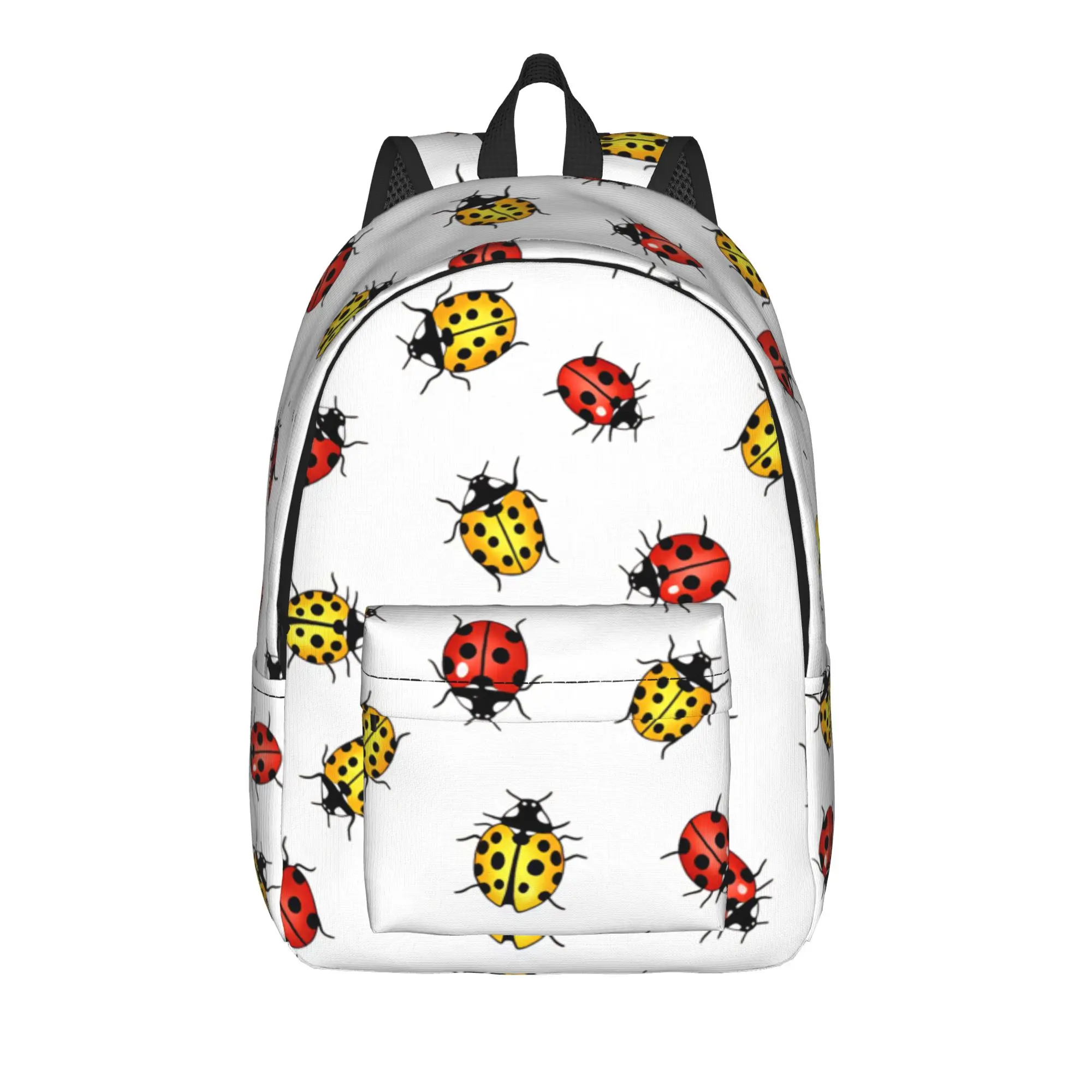 Red Yellow Ladybug Backpack  Modern Backpacks Men Outdoor Print School Bags Design Rucksack