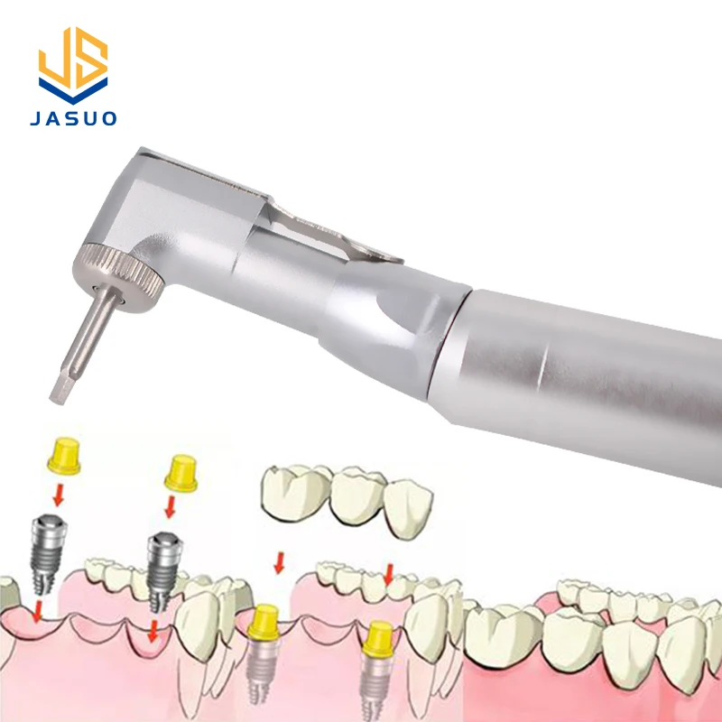Universal Dental Implant Torque Wrench Dental Implant Handpiece Dental Implant Tool Repair Tools with 12 Driver Head Kit