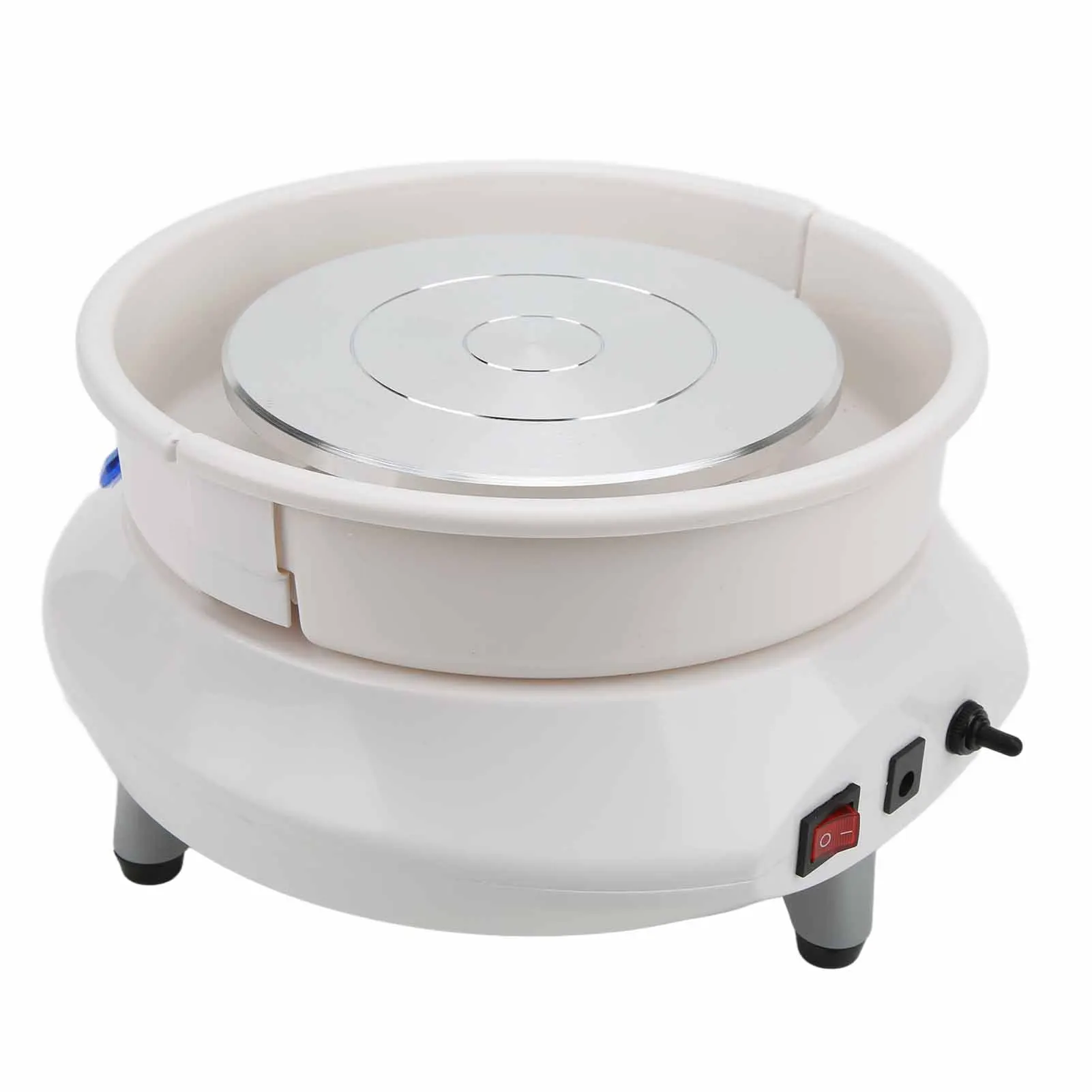 Electric Pottery Wheel Humanized Design Compact Structure 200 RPM Mini Pottery Wheel for Pottery DIY Shop 100-240V