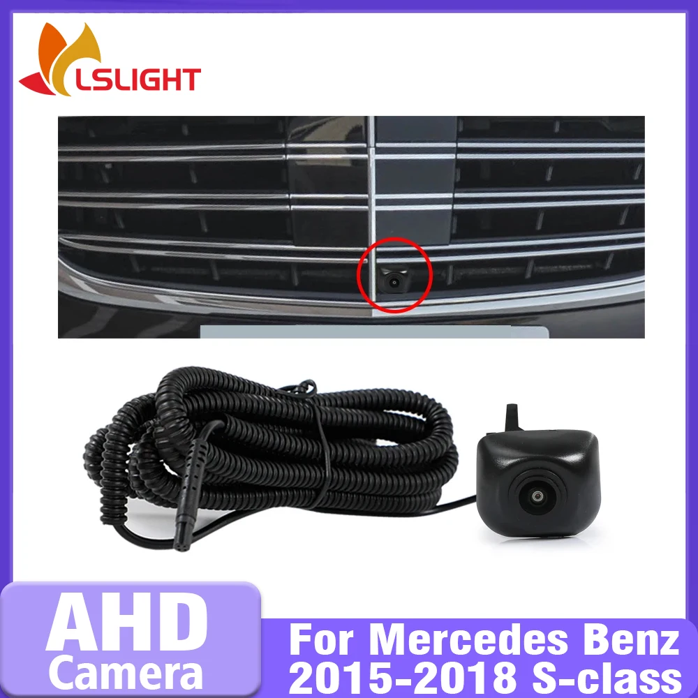 

Car Front View Camera For Mercedes Benz S Class 2015 2016 2017 2018 AHD 1080P Night Vision 150° Fisheye Lens Waterproof Monitor