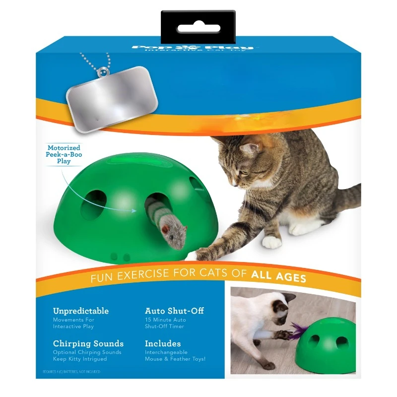 

Peek-a-Boo Cat Toy, Green