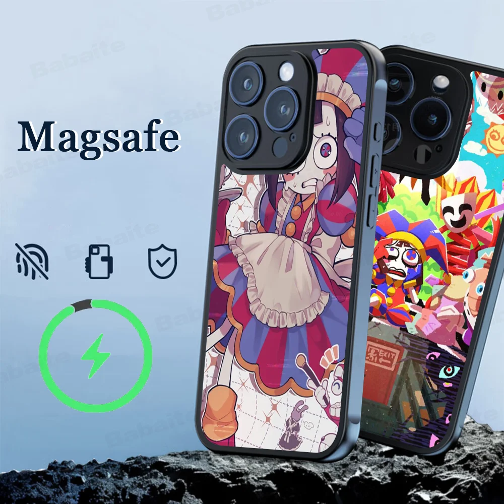 The Amazing Digital Circus Phone Case Magnetic Case For IPhone 16 14 13 12 11 15 Pro Max Plus For Magsafe Wireless Charge Cover