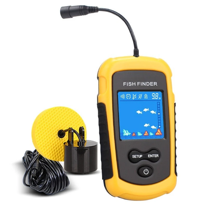 

Wired sonar detectors, fishing outdoors