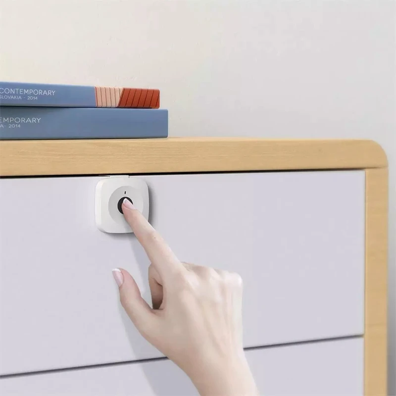 No Hole Smart Fingerprint Drawer Door Lock Digital Letter Box File Cabinet Electronic Door Lock Keyless Biometric Furniture Lock