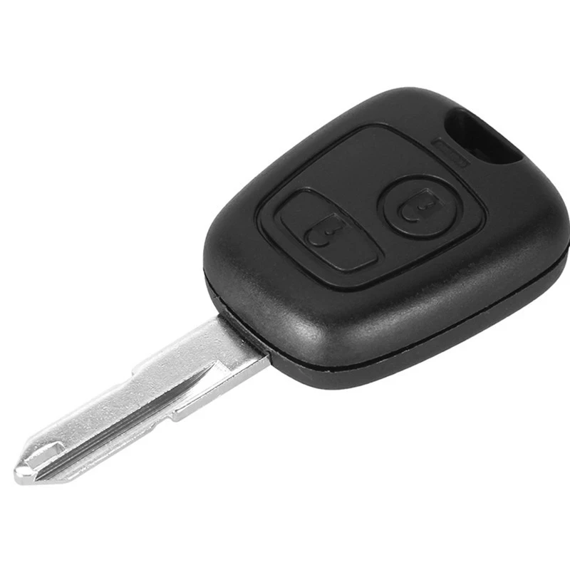 FLYBETTTER 10Pcs OEM Key Case 2Button Transponder Remote Key Shell For Peugeot 206 207 NE72 Blade