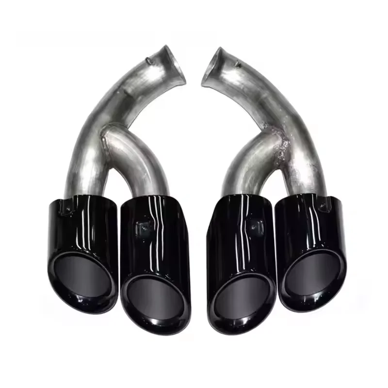 High qualitySYPES 2015/16 Car Exhaust Pipes for   Cayenne 958 Upgrade Stainless Steel Exhaust Tips Performance System Quad