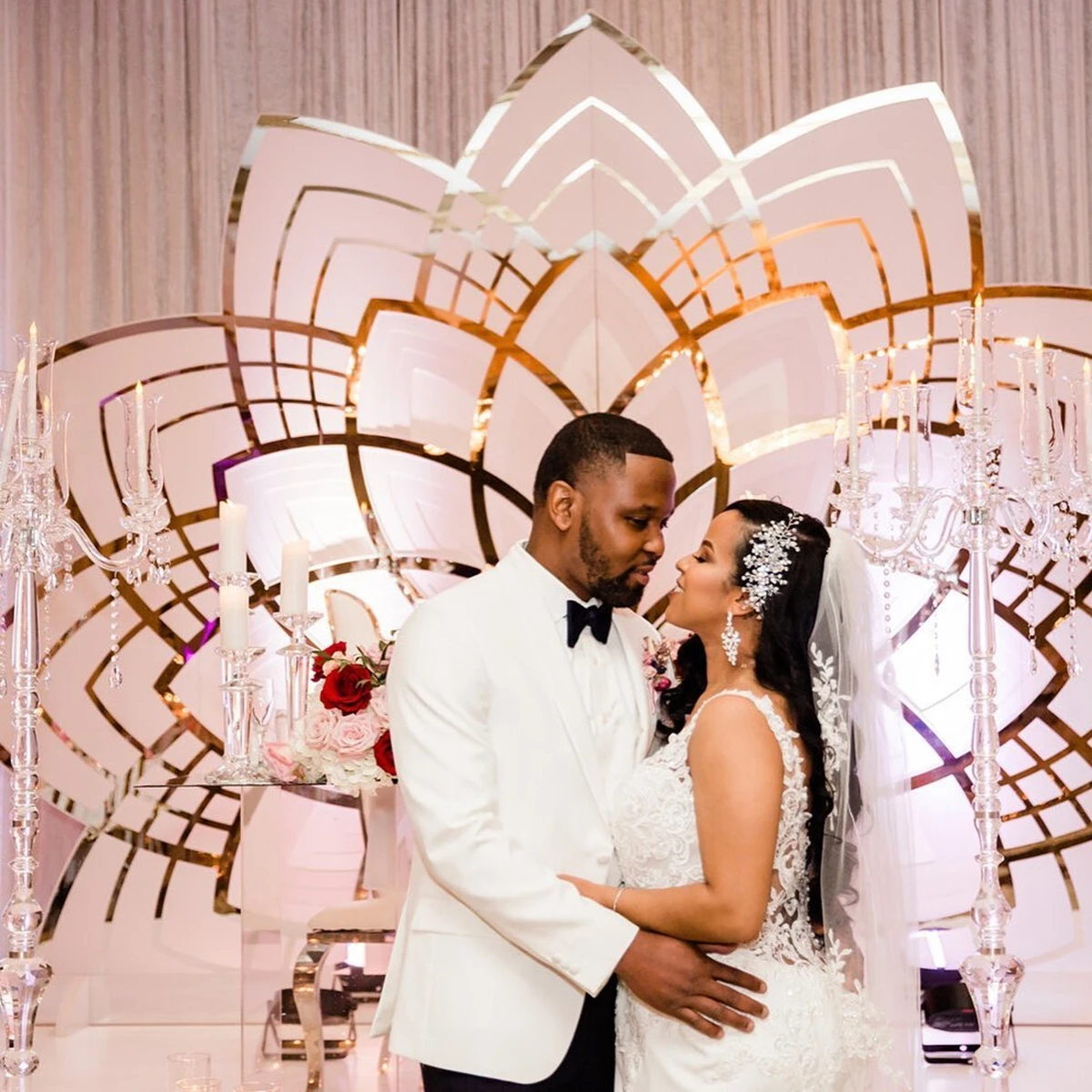 Wedding Centerpieces Decoration Frame round Shaped Wedding Decorations Wedding Stage Backdrop