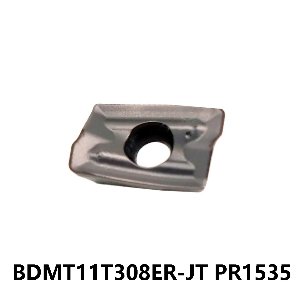 BDMT11T308ER-JS PR1535 Milling Insert BDMT 11T3 BDMT11T3 BDMT11T308 ER JS Original Lathe Cutter Precise CNC Carbide Blade Holder