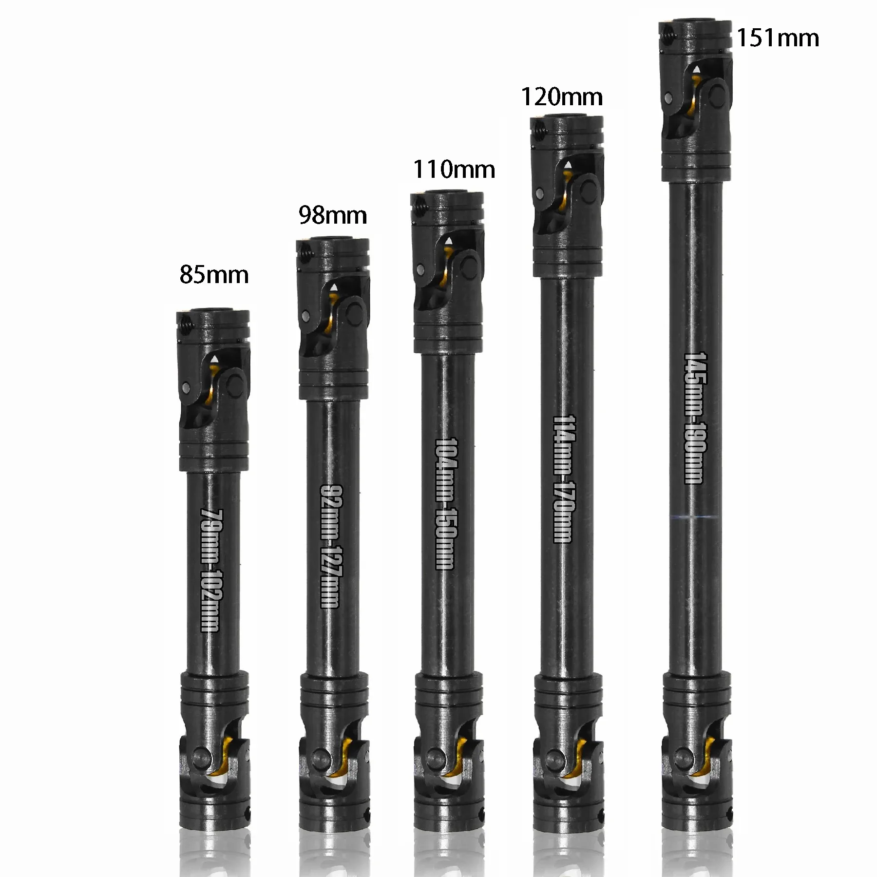 

1PCS Heavy-Duty Steel Drive Shaft for 1/10 RC Crawler TRX4 Axial SCX10 90046 AXI03007 Redcat Gen8