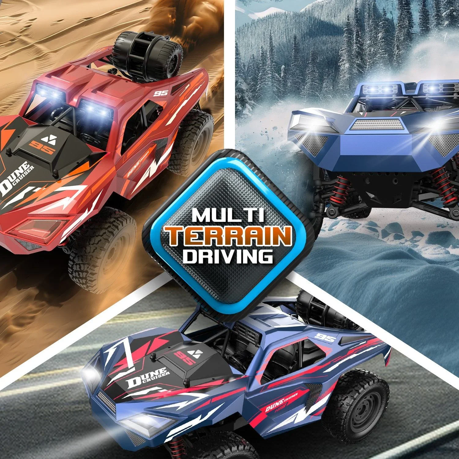 Camion tout-terrain RC 9503E 1/16 4WD, 2.4G, 40 KM/H, jouet d'escalade et de course à grande vitesse