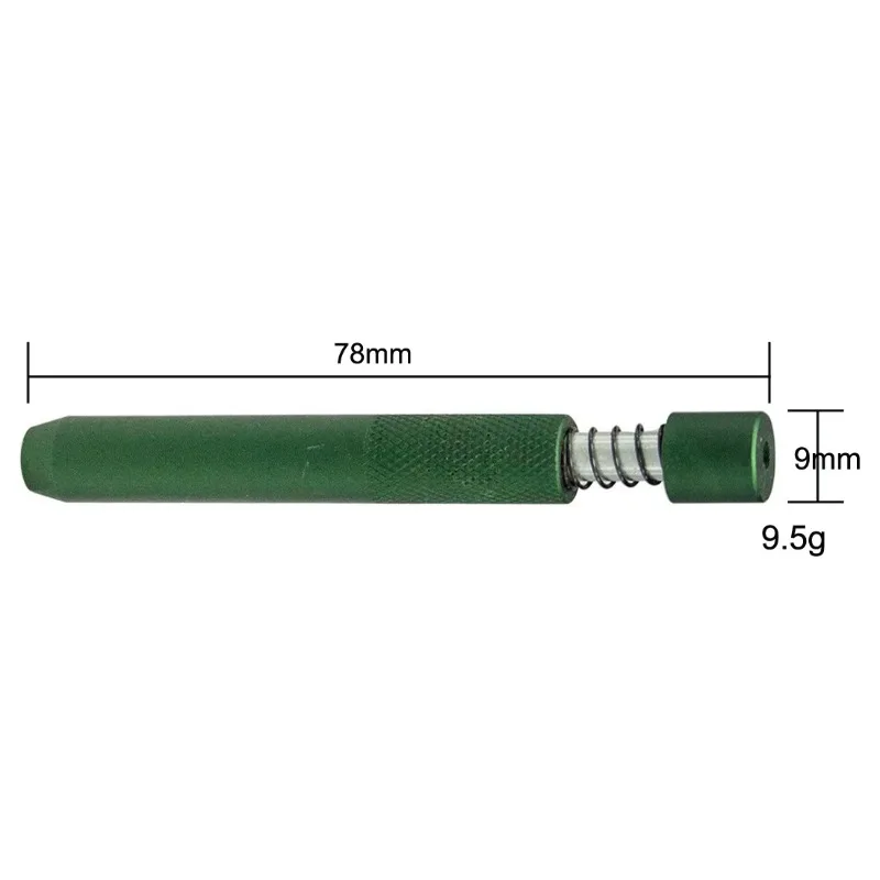 Cigarette mouthpiece mini pipe Spring press-type snuff Tube 78mm New portable Snuff bottle Metal Straw Men Smoking Accessories - Detail 1