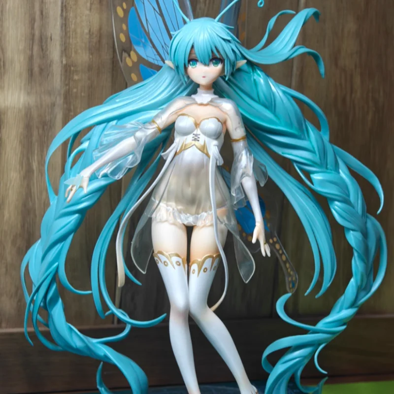 In Magazzino Originale 32 centimetri Hatsune Miku Farfalla Anime Action Figure Statua Da Collezione Modello Decorazione Figurine Bambola Regalo Giocattoli