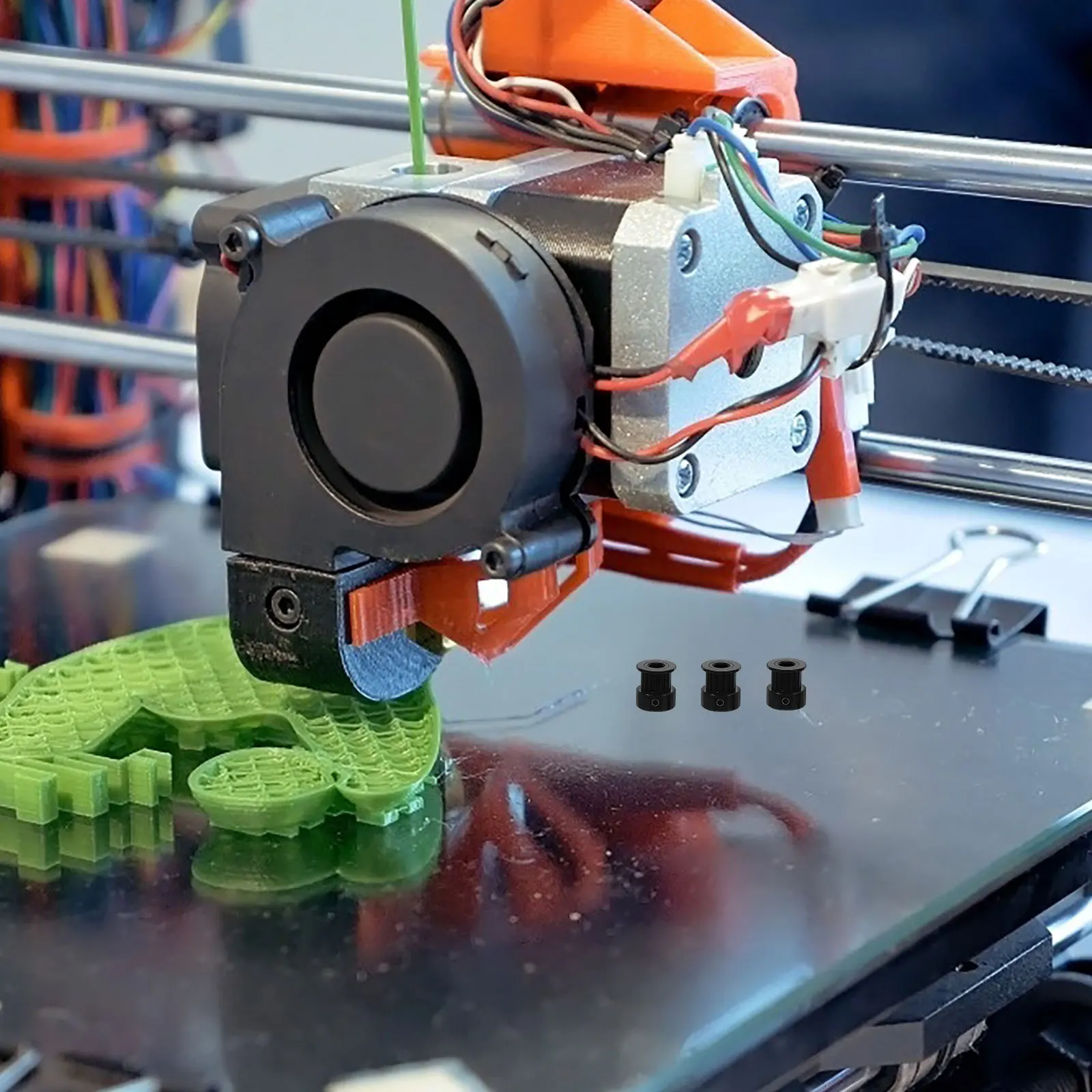 

5Pcs 3D Printer Gt2 Timing Belt Pulley 6mm Width 5mm Bore 14mm Height Stable Transmission DIY Projects Aluminum Timing Pulley