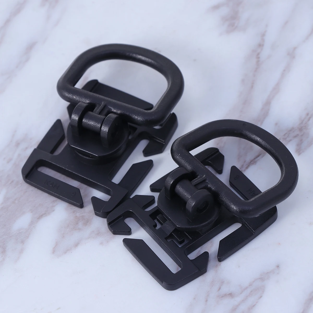 

10 pcs D Ring Buckle Backpack Accessories Survival Gear Webbing Tan Rotatable Locking Fits Most Packs Outdoor