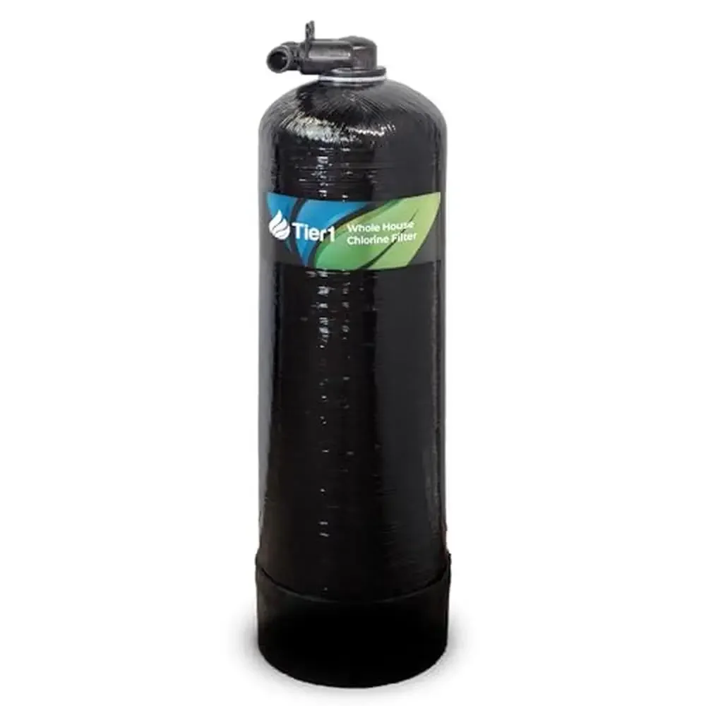 Premium Whole House Chlorine Filter 600K Gallon Capacity DIY Installation NSF Certified with Granular Activated Carbon Long