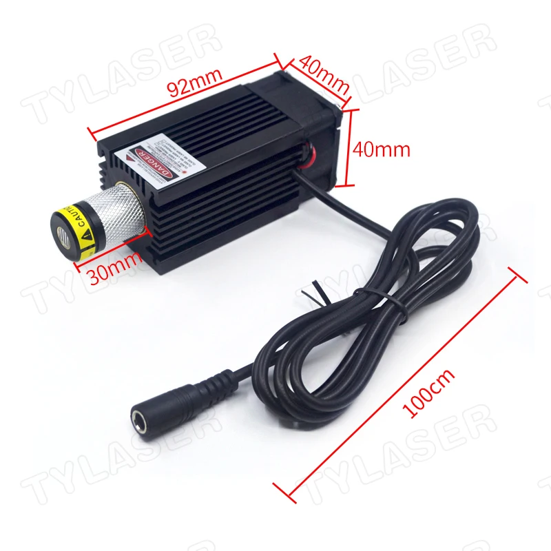 High Power Focusable 638nm Red Dot Laser Module 100mW 500mW 700mW 1.2W with Cooling Fan (Free with Standard Bracket and Adapter)