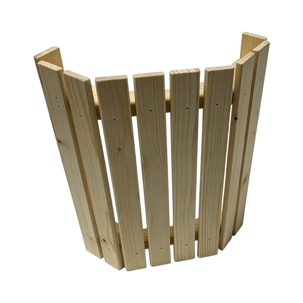 Sauna Wooden Lampshade 300 x 250 mm Natural Wood Construction for steam Room and Dry Sauna Light Diffuser Cover