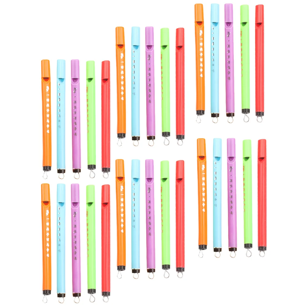 30 Pcs Mini Bird Flute Lark Whistle Music Toy Random Color 40pcs Teens Playthings Plastic Call