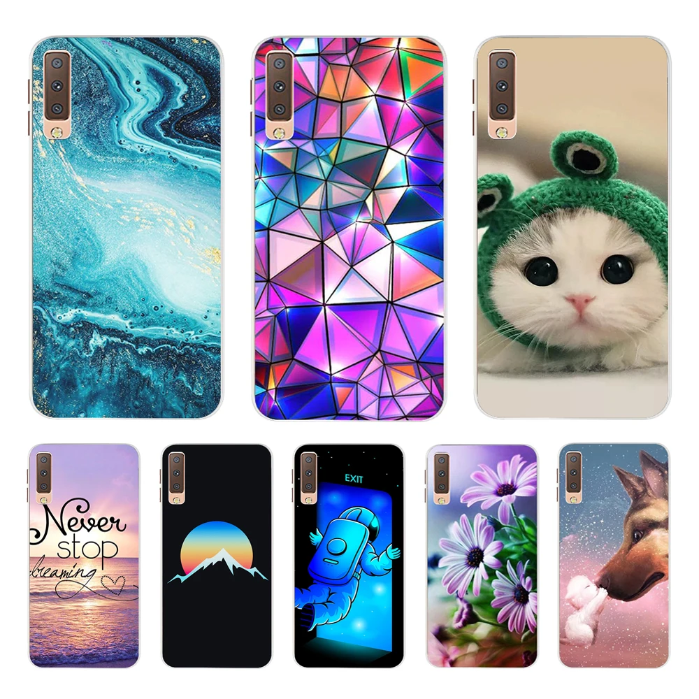 Silicone Cover For Samsung Galaxy A7 2018 Case A750 A750F Case 6.0' TPU Phone case For Samsung A 7 2018 750 750F Fundas Coque