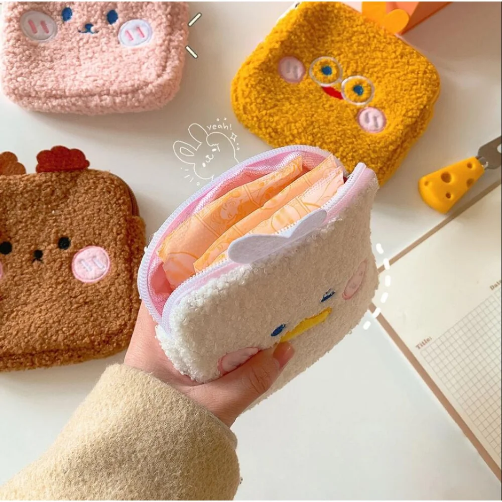 

Women's Tampon Storage Bag, Sanitary Pad Storage Bag, Ladies Small Cosmetic Bag, Portable Makeup Coin, Girls, Student