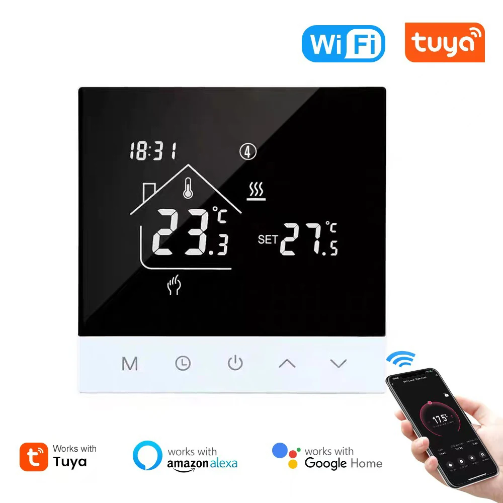 

RKHK Tuya WiFi Smart Thermostat for Electric Warm Floor Heating Water Gas Boiler Temperature Controller Google Home Alexa Alice