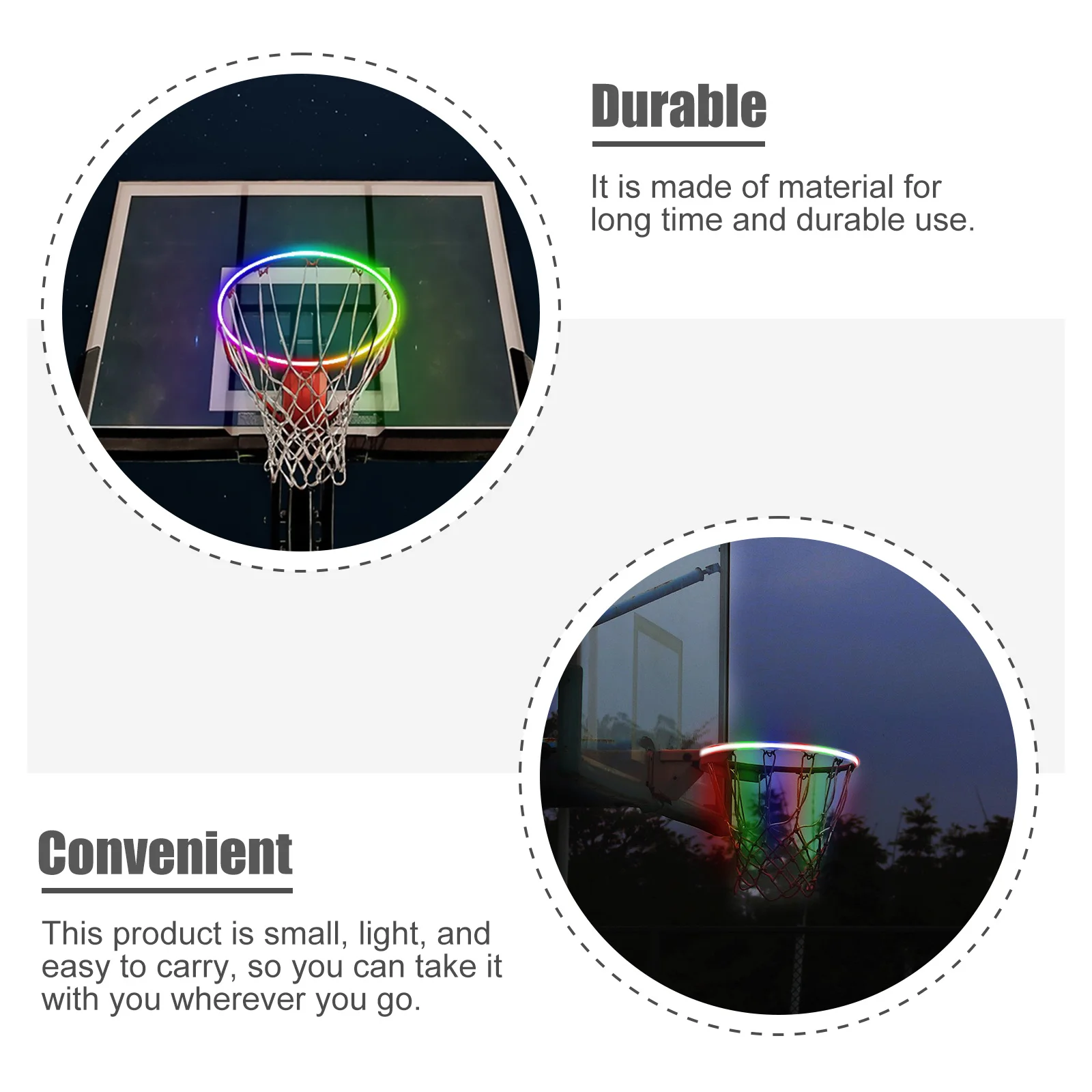 

Светодиодная лента 160 см для баскетбольных стоек, на солнечной батарее, для декорации площадок, энергоэффективная, для ночных игр