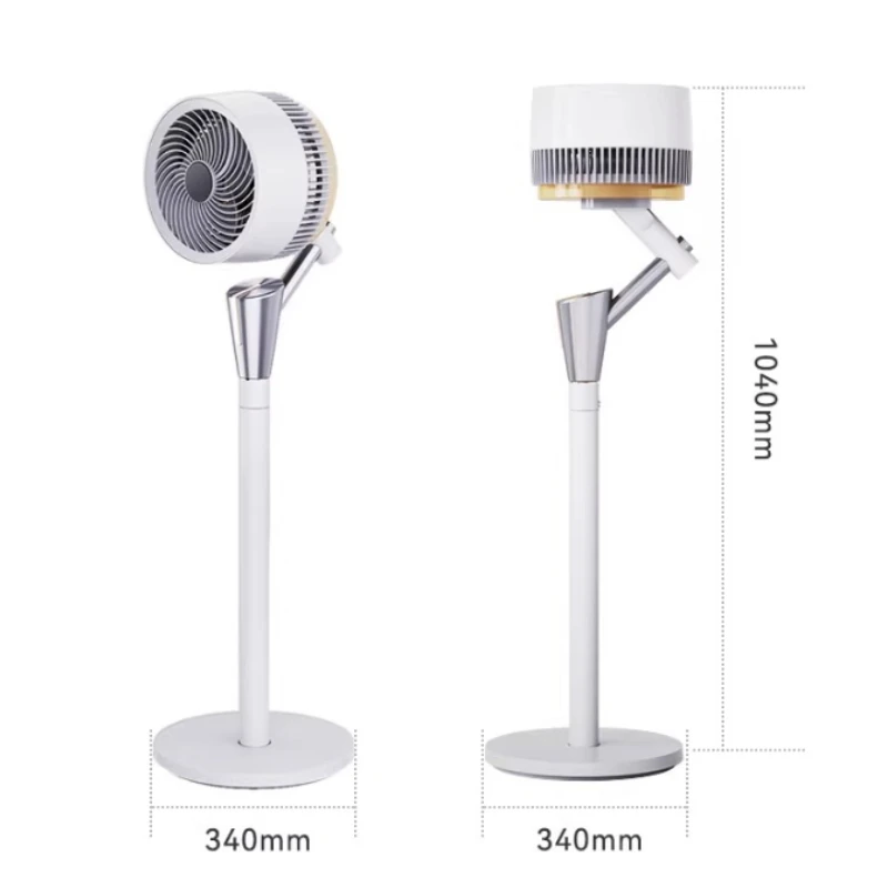 مروحة دوران الهواء مروحة كهربائية ضوء المنزلية لهجة ذكي التحكم عن بعد صوت جو ضوء مروحة أرضية صغيرة