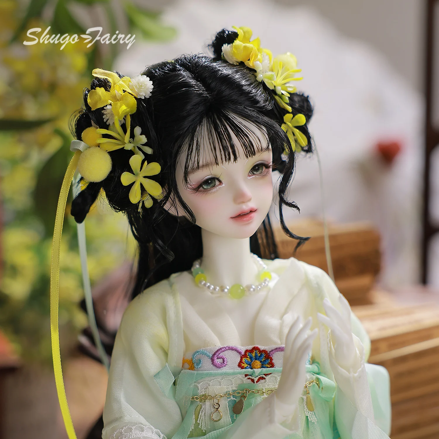 1/4 BJD コティ A シュガーフェアリー キンモクセイ フラグランス フルセット 複雑なヘアピン & ポーズ可能なボディ 神話的な中国芸術人形