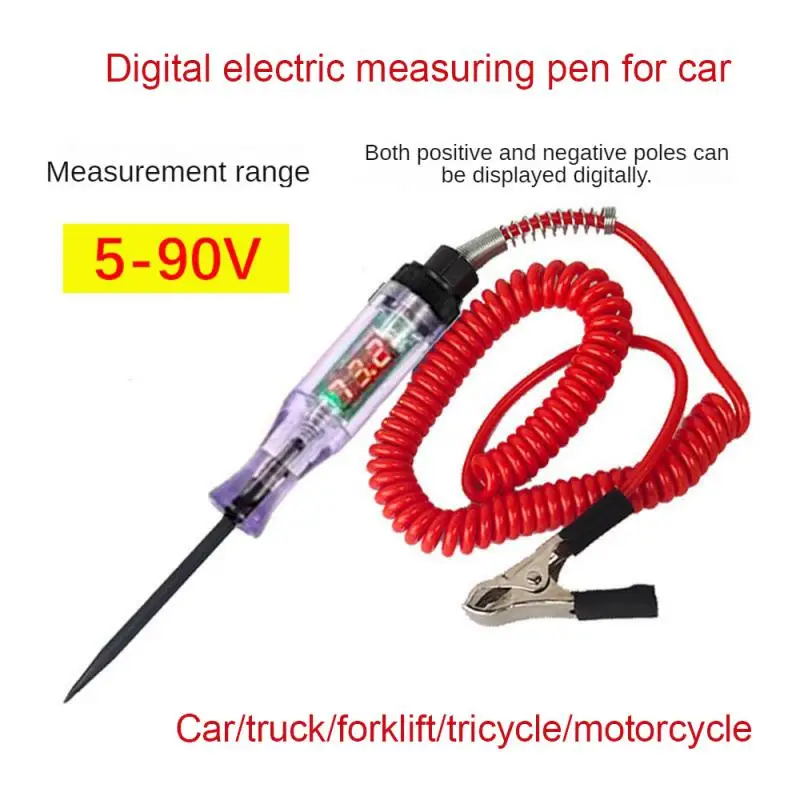 Probador de circuito de voltaje de camión y coche, herramientas automáticas de 3V-70V, sonda de diagnóstico de coche, pluma de prueba, Bombilla, pluma de medición eléctrica, 10/5/3/1 piezas