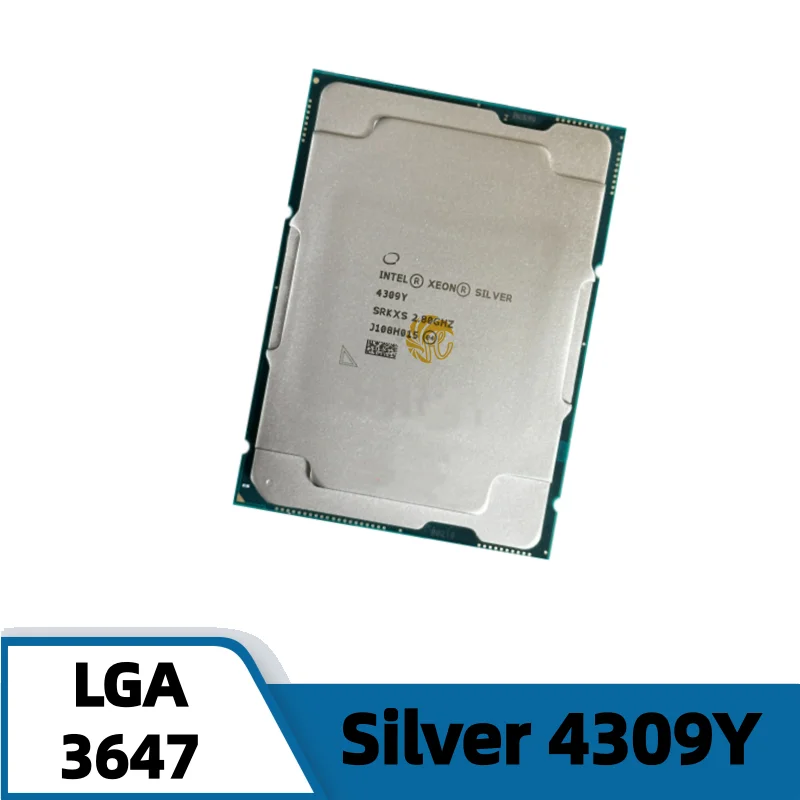  Xeon Silver 4309Y CPU 2.8GHz 12MB 105W 8 Core 16 Thread processor LGA4189 for C621A server motherboard