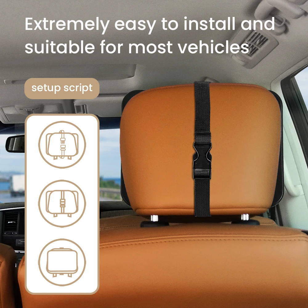 1pc Shatterproof Baby Car Mirror Car Safety Seat Rearview Mirror, Easy Install, Universal Fit