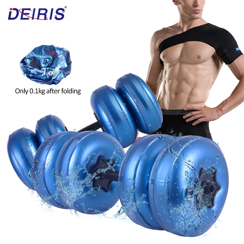 

Deiris 5-60kg Water Filled Dumbbells Set, Adjustable Weights,Portable Travel Fitness,Home Exercise, Strength Training Dumbbell