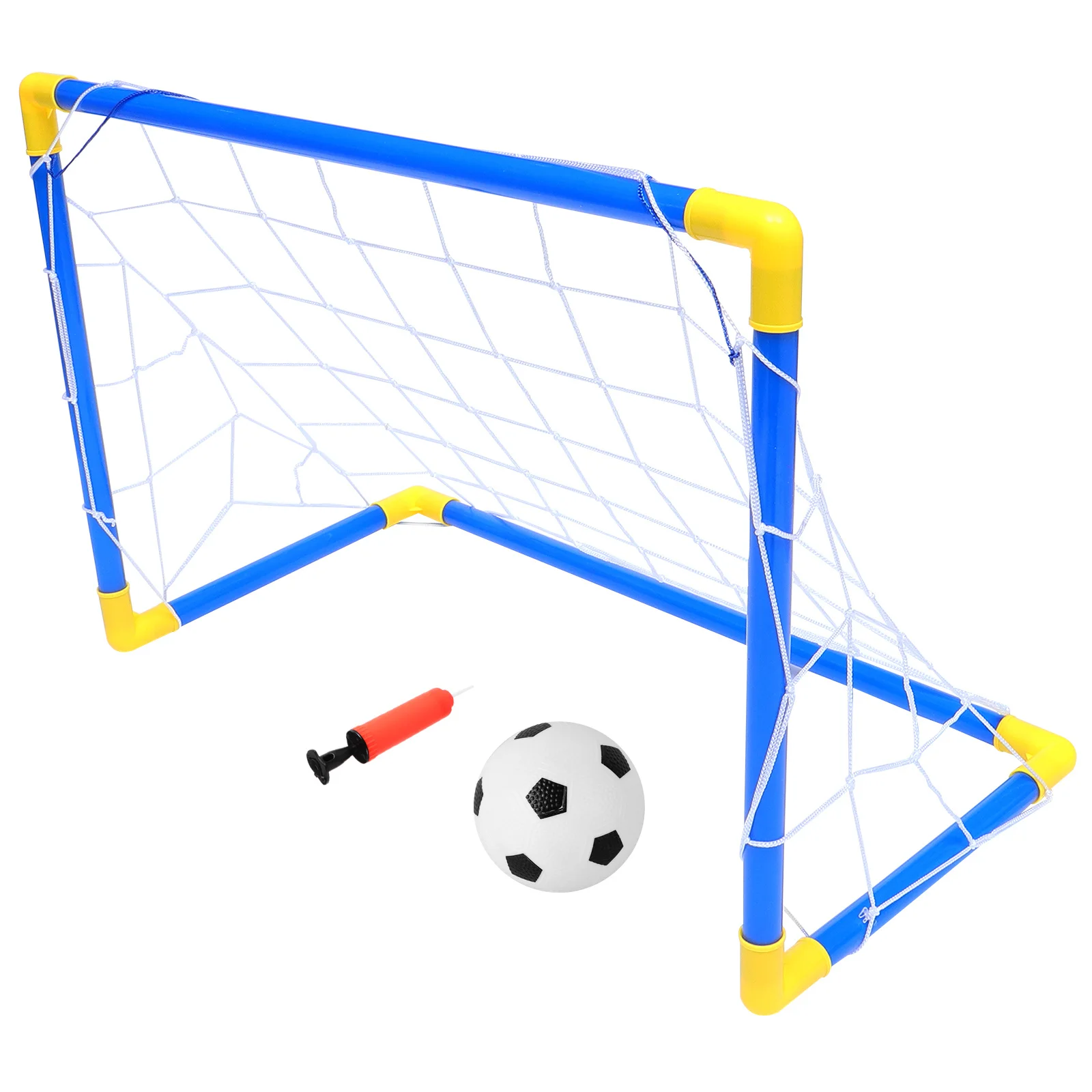 Filet de football pliable bleu pour enfants, porte de football à assemblage Portable, pour Sports de plein air, arrière-cour, Camping, entraînement de fête sur la plage