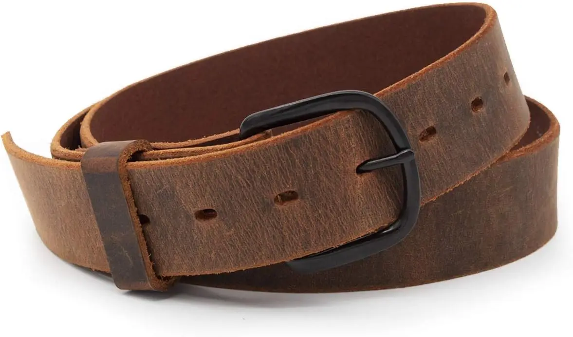 

Мужской ремень из высококачественной натуральной кожи | Сделано в США | Прочный и стильный