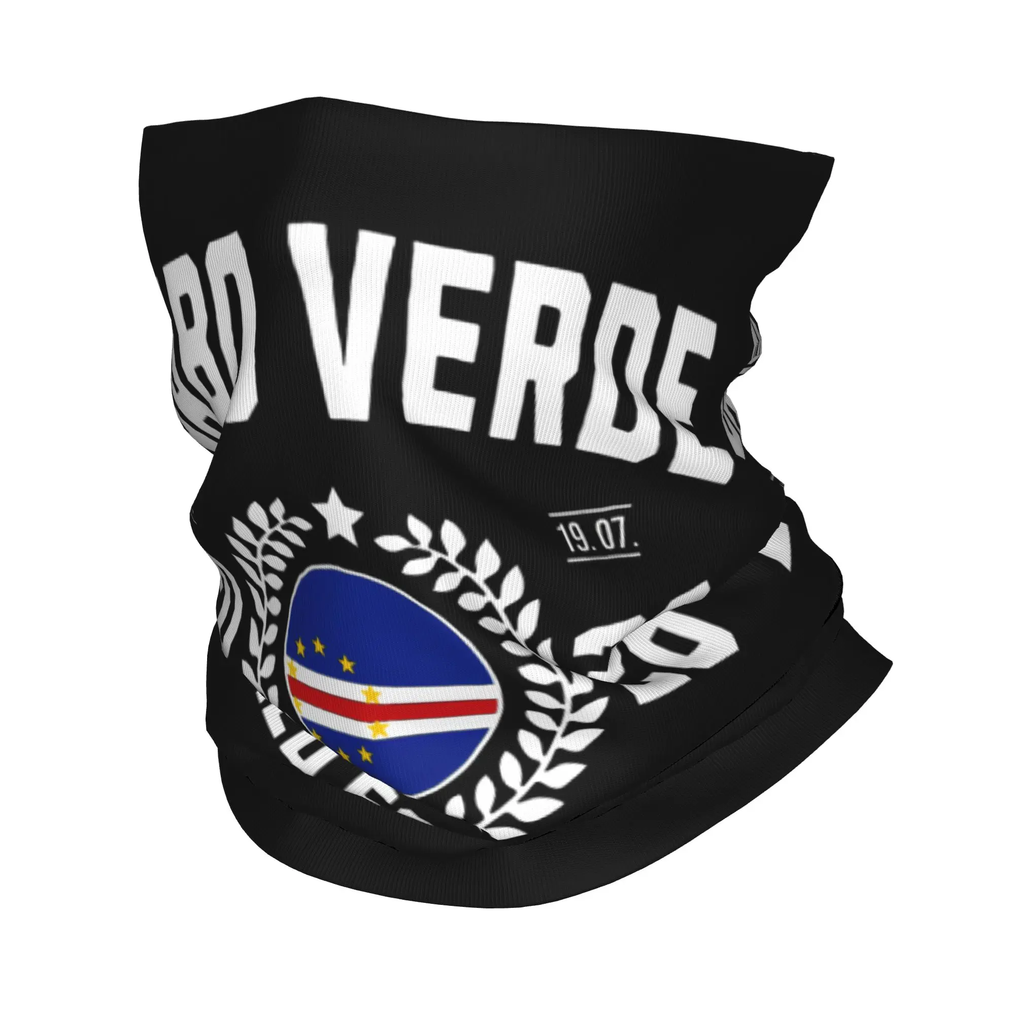 Braga de cuello tipo bandana con estampado de la bandera de Cabo Verde para aficionados al fútbol 2026, pasamontañas, máscara, bufanda, accesorio para la cabeza, para pesca, hombres, mujeres, adultos