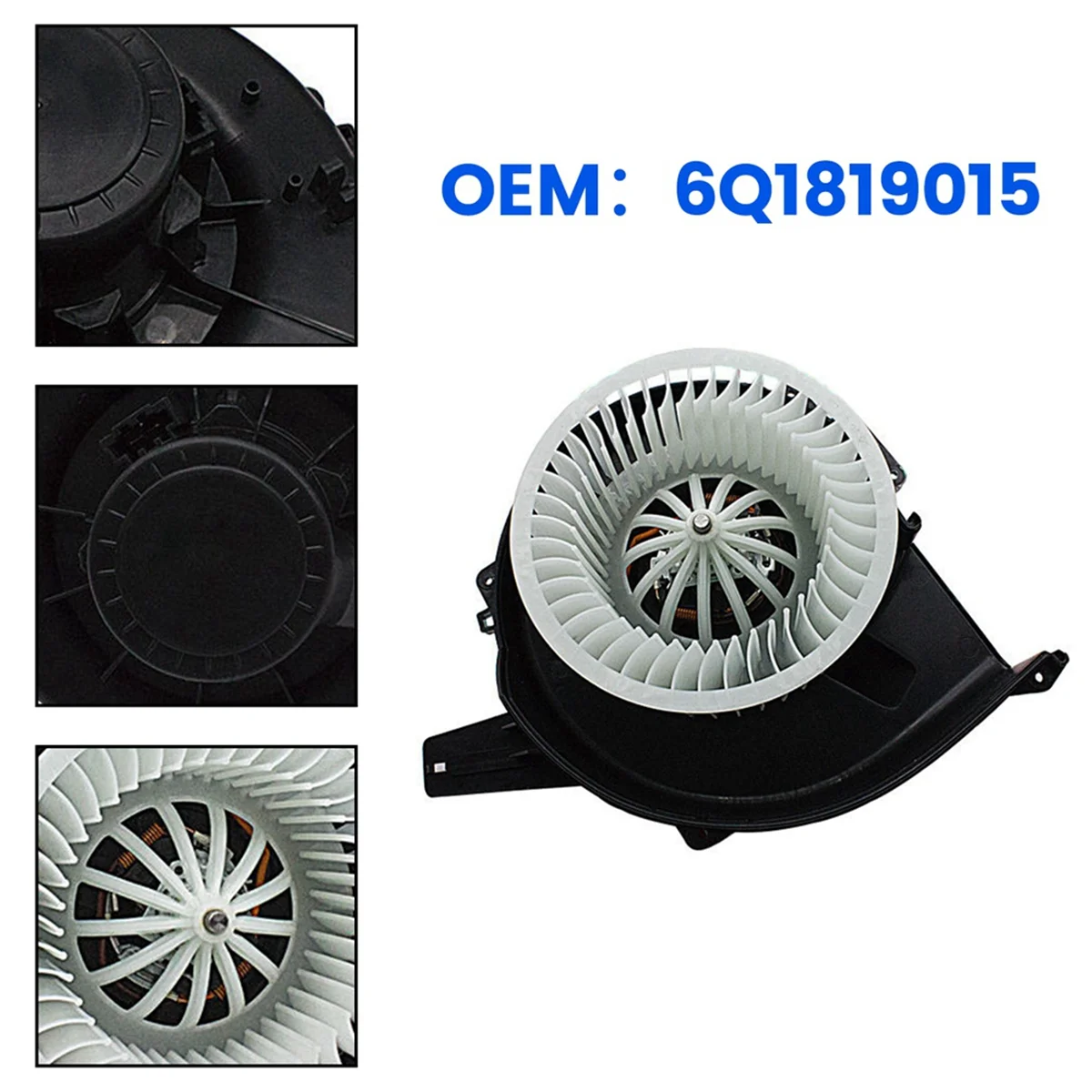 New HVAC Heater Blower Fan Motor for 2003-2010 for A1 A2 11- for Seat 6R1819015 6Q1819015