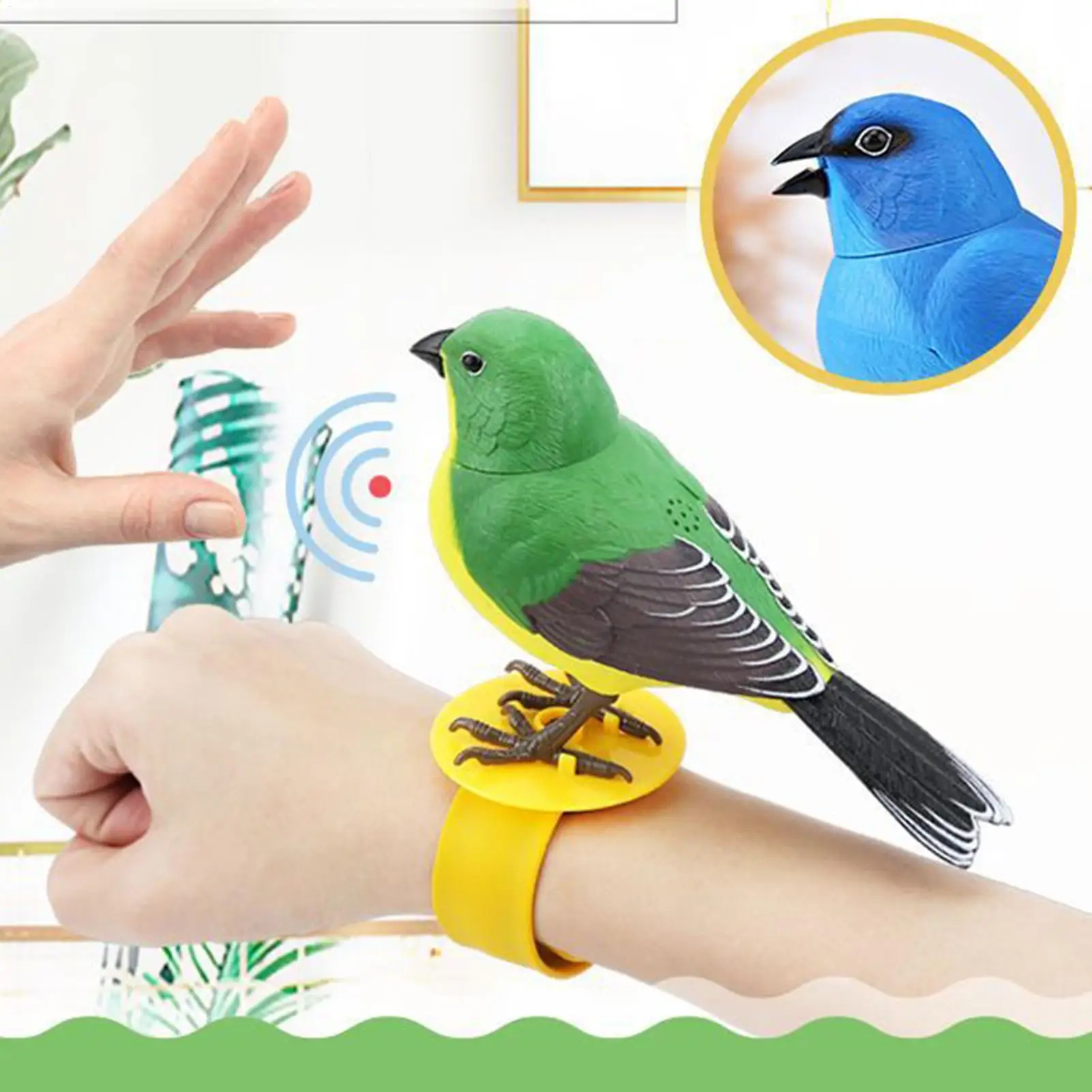 

Realistic Talking Electronic Bird Toy Interactive Sensory Play Pet for Toddlers Birthday Party Favors Room Decor Education Toys