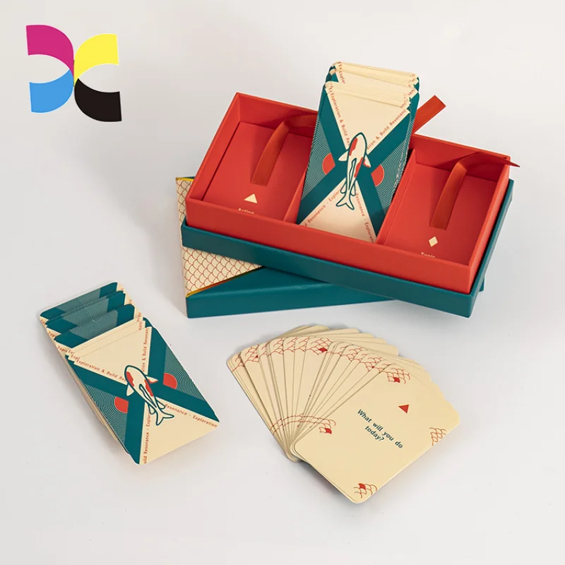 benutzerdefinierte.Luxuriöses Spiel-Themen-Design, Grußkarte, Offsetdruck, hochwertiges, ausgefallenes Papier, Kunst, Duplex-Brett, Pappe, Druck