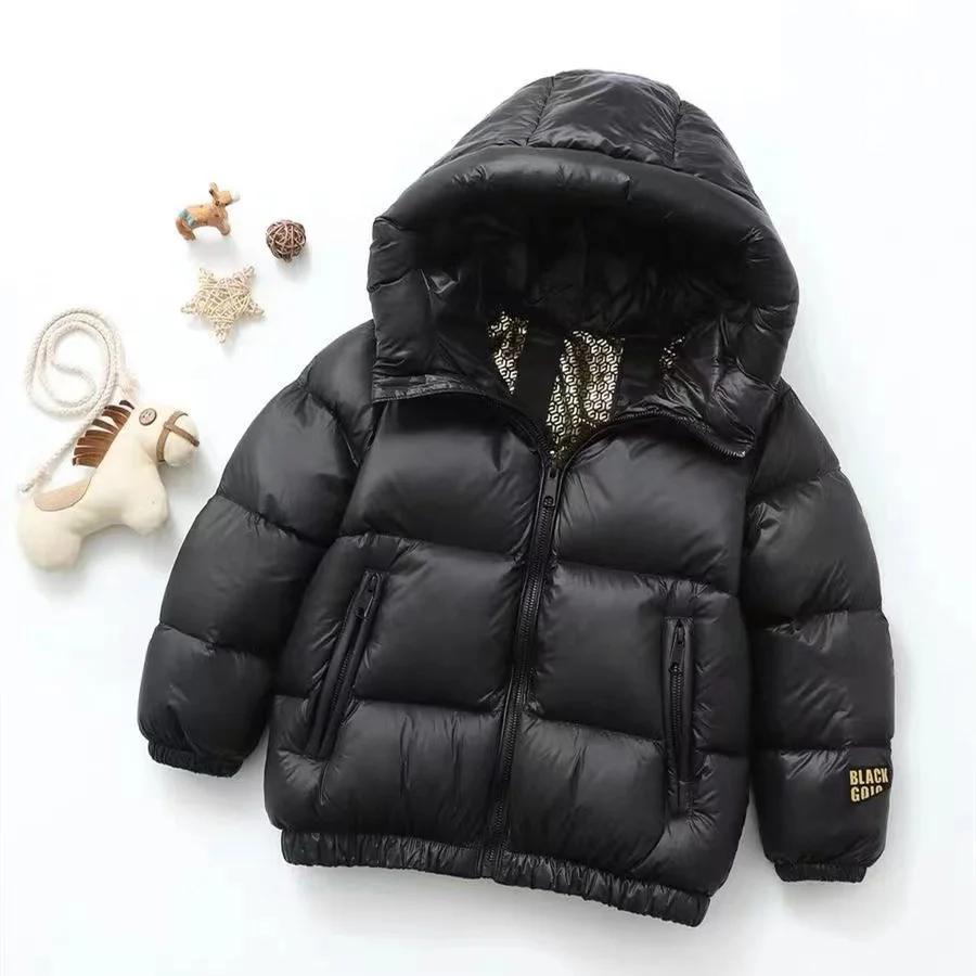 Children\'s Parkas Boys Winter Warm Coats Teen Fashion Hooded Jackets Thicken Kids Winter Outdoor Coat Baby Parka New