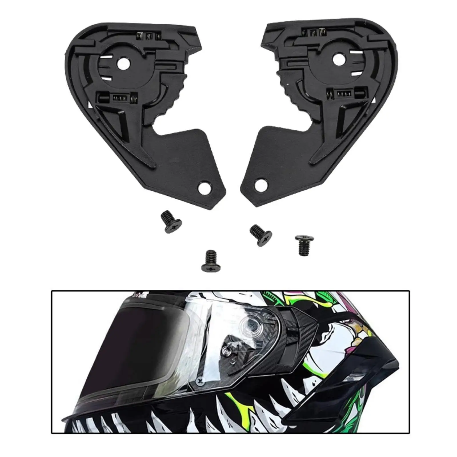 

Motorcycle Helmet Lens Base Plate Accessories Quality Plastic Replacement for JHM-802 KYTAI-803 AIMIT HELMET