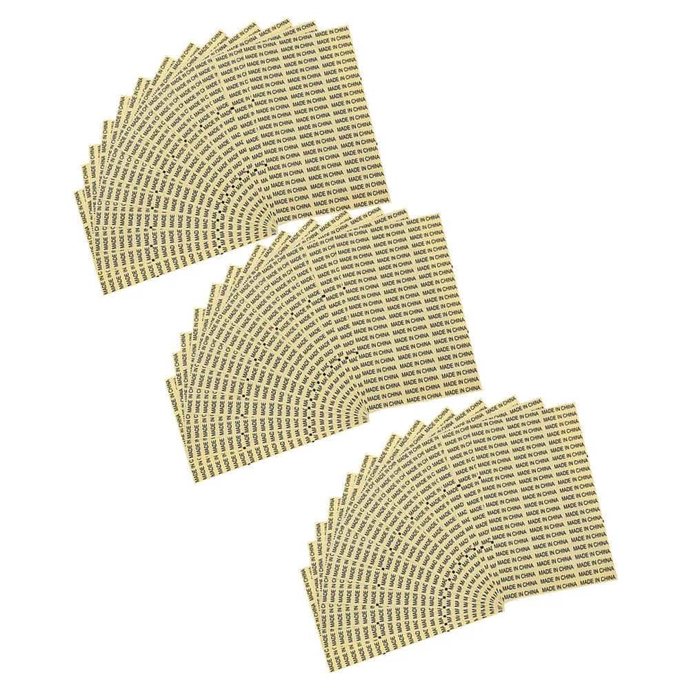 

3500 Pcs Yellow Packaging Transparent Stickers Marking Labels Self Adhesive Water Proof